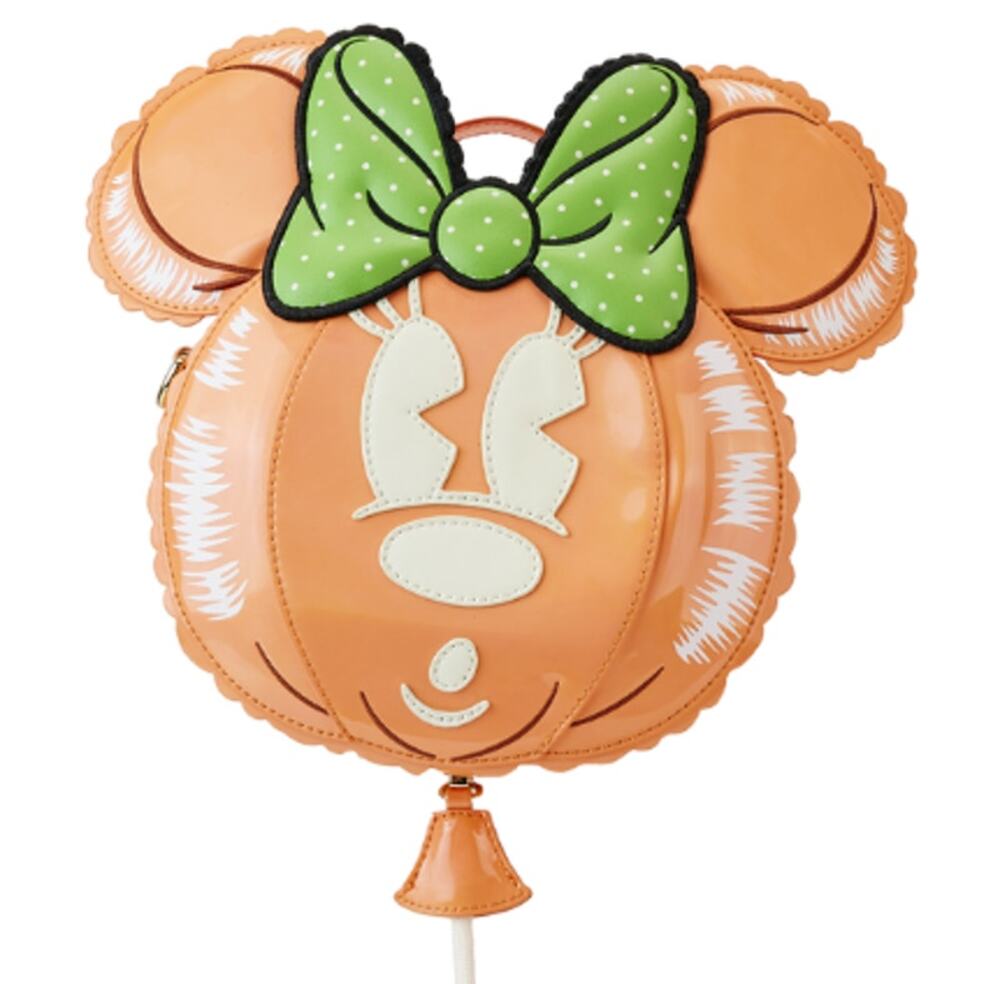 Disney Loungefly Stitch Shoppe Minnie Mouse Pumpkin Balloon Crossbody Bag NEW